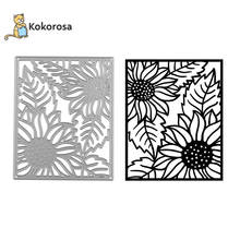 Kokorosa sol flor Marco de Metal de corte muere plantillas para libro de recortes papel gofrado morir corte decoración de álbum de fotos plantilla 2021 2024 - compra barato