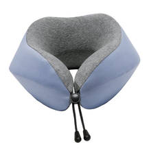 U-образная дорожная подушка, подушка для шеи из пены с эффектом памяти для самолета, сна в автомобиле 2024 - купить недорого