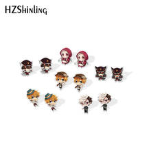 2020 New Toilet-bound Hanako-Kun Stud Earring Anime Acrylic Earrings Resin Epoxy Jewelry Earring 2024 - buy cheap