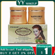 wholesale kiwi fruit whitening anti freckle natural botanical formula day ningt cream 4sets/lot 2024 - buy cheap