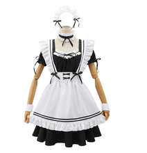 Black Cute Lolita Maid Costumes French Maid Dress Girls Woman Amine Cosplay Costume Waitress Maid Party Stage Costumes 2024 - buy cheap