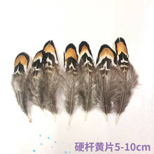 Diy Stage Props Decoration Brown Pheasant Feather Raw Material 5-10cm/2-4in Handmade Jewelry Pectoral Hairpin 100pcs/lot 2024 - buy cheap