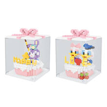 Fairy tale Cartoon figures Delicious Cakes micro diamond block Donald Daisy Stella Lou rabbit duck building bricks toy nanobrick 2024 - buy cheap