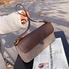 Маленькая квадратная сумка для женщин, трендовая кожаная сумка на плечо, роскошные дизайнерские дамские сумочки, S1450, Осень-зима 2020 2024 - купить недорого