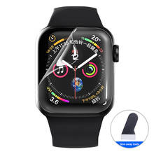 Полная защитная пленка для Apple Watch серии SE 6 5 3, защита экрана 42 мм 44 мм 40 мм 38 мм для iwatch 4 2, не закаленное стекло, пленка 2024 - купить недорого