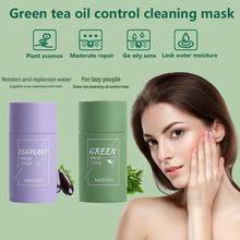 Green Tea Mask Stick Oil Control  Acne Deep Cleaning Mask Moisturizing Remove Blackhead Fine Pores Mud Mask Skin Care Whitening 2024 - buy cheap