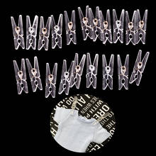 20pcs 25m Transparent Mini Clips Clothes Photo Paper Peg Pin Clothespin Craft Spring  Clips Party Home Decoration 2024 - buy cheap