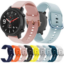 Correia de relógio inteligente, pulseira de relógio de silicone de esporte para xiaomi huami amazfit gtr 42mm/gts, pulseira de relógio inteligente para huawei watch gt 2 42mm 2024 - compre barato