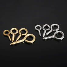 200pcs  Mini Eye Pins Eyelets Small Nails 0# 03# 04# 05#  Gold/Silver Jewelry Findings Threaded Hardware 2024 - buy cheap