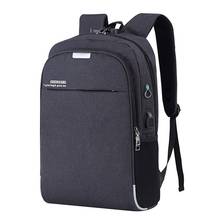 Fashion man laptop backpack usb charging computer backpacks casual style bags large male business travel bag backpack 2024 - купить недорого