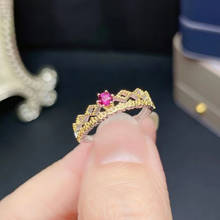 MeiBaPJ натуральный гранатовый камень Мода кольцо для Для женщин реальные 925 пробы Серебряный Шарм ювелирные украшения 2024 - купить недорого