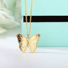 Butterfly Necklace Chain Necklace Stainless Steel Collar Aesthetic Choker Necklaces for women Chrismas Jewelry Gift On-Sale 2024 - buy cheap