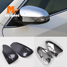 ABS Carbon/Chrome For Toyota Aqua 2014-2017 2018 2019 accessories Car Side Door rearview turning mirror cover trim styling 2pcs 2024 - buy cheap