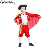Carnival Halloween Costumes Kids Children Spanish Matador Cosplay Spain Bullfighter Costume for Boy Boys 2024 - buy cheap