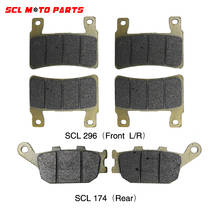 ALconstar-Motorcycle Front Disc Brake Pads And Rear Disc Brake Pad For Honda CB400 2004 2005 2006 2007 2008 2009 2010 Set 2024 - buy cheap