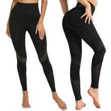 Calça legging push up feminina, roupa anticelulite, fitness, preto, sexy, cintura alta, treino, plus size 2024 - compre barato