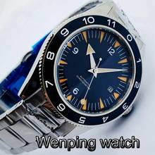 Corgeut 41mm Men's High Quality Mechanical Watch Sapphire Crystal Ceramic Bezel Blue Sterile Dial Waterproof Men Automatic Watch 2024 - buy cheap