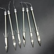 5.7 polegada de aço broadheads arrowhead arco pesca estilingue caixa caça catapulta seta dardo tiro 1pc u6v3 2024 - compre barato