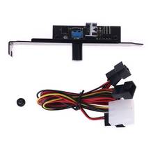 3 Channels Fan Hub 1 Knob Cooling Fan Speed Controller for Cpu Case Hdd Vga Pwm Fan Pci Bracket Power By 12V Fan Control 2024 - buy cheap