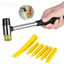 Dent Removal Tools Kits Rubber Hammer+5pcs Yellow Leveling Pen Paintless Dent Repair Tool Hail Dent Removal Hand Tool Set Kits 2024 - buy cheap