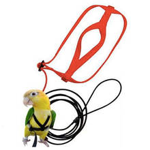 Coleira de pássaro e papagaio anti-mordida, corda de treinamento voadora, kits de coleira de pássaro de papagaio, ultraleve, coleira macia portátil para animais de estimação 2024 - compre barato