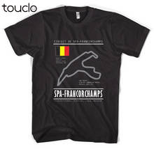 Camiseta de Spa Francorchamps para hombre, camiseta de carreras, Racecar, pista, Turbo, Gran Premio de Bélgica, V62018, Ropa nueva de marca 2024 - compra barato