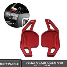1Set Car Sports Steering Wheel Shift Paddle Shifter fit For Audi A3 A4 A4L A5 A6 A7 A8 Q3 Q5 Q7 TT S3 R8 Red Silver Black 2024 - buy cheap