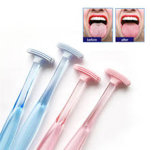 2PCS Soft Silicone Tongue Brush Cleaning the Surface of Tongue Oral Cleaning Brushes Tongue Scraper Cleaner Fresh Breath Health 2024 - buy cheap