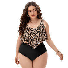 Plus Size Ruffle 2021 Bikini Set Women's Swimsuit 4XL Separate Swimwear Woman Two Piece High Waist Bathing Suit Female Biquini 2024 - buy cheap