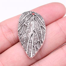 WYSIWYG 5pcs 35x21mm 3 Colors Charms Leaf Pendant Leaf Charms For Jewelry Making 2024 - buy cheap