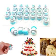 10/26Pcs Lowercase Capital Letter Number Cookie Biscuit Cake Baking Plunger Mold Cookie Cutters and Stamps 2024 - buy cheap
