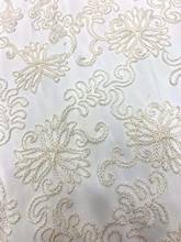 Fashionable dress / Popular lady's skirt fabric Gold thread strand embroidery tulle lace fabric French mesh / African tulle lace 2024 - buy cheap