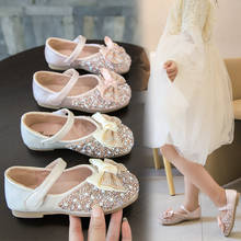 Bling Bling Rhinestone Crystal Princess Shoes for wedding party girls shoes kids dance Performance shoes chaussure fille pink 2024 - buy cheap