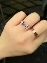 Natural Real Tanzanite luxury ring ring Free shipping gemstone 925 sterling silver Fine jewelry 2024 - buy cheap