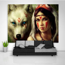 Princess Mononoke Tapestry Sofa Table Bed Cover Home Decor 2024 - buy cheap