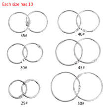 100% Brand New and High Quality Metal Loose Leaf Book Binder Hoop Ring Multifunctional Keychain Circle DIY Album 2024 - buy cheap