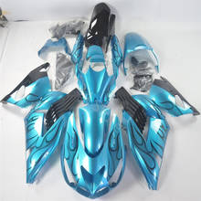 Venda quente da motocicleta carenagem Para Kawasaki ZX14R 06-11 ZX-14R ZZR1400 ZZR 1400 2006 2007 2008 2009 2010 2011 ZX 14R azul 2024 - compre barato