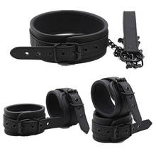 Sex Toys for Woman BDSM Sex Bondage Set Erotic Adults Toys Handcuffs Ankle Cuffs Collar Sex Toy Kit Adults Games Sex Products 2024 - buy cheap