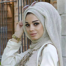 Islamic Women Elastic Silk Scarf Muslim Hijab Scarf Turban Islamic Headscarf Hat Hijab Headcloth Muslim Hijab Cap Jersey Hijab 2024 - buy cheap