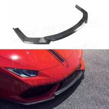 Dry Carbon fiber Front Bumper Lip Spoiler case For Lamborghini Huracan LP610-4 2014-2016 V Style FRP Extension Chin 2024 - buy cheap