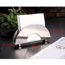 1 pc Tissue Holder Semicircle Desktop Stainless Steel Napkin Stand for Home 2024 - buy cheap