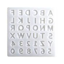 Alphabet Crystal Epoxy Resin Mold English Letters Number Pendant Casting Silicone Mould DIY Crafts Jewelry Making Tool 2024 - buy cheap