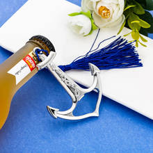 Abrebotellas de cerveza de Metal, Abrebotellas creativo de plata con ancla náutica, regalos personalizados para suministros de fiesta y boda, 50 Uds. 2024 - compra barato