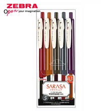 Zebra-Juego de bolígrafos de gel de color retro, SARASA JJ15, edición limitada, secado rápido, antifatiga, 0,5mm 2024 - compra barato