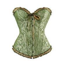 FUFUCAILLM Women's Sexy Lace Corsets For Women Brocade Waist Brocade Overbust Lingerie Bustier Bodyshaper Top Plus Size 2024 - buy cheap