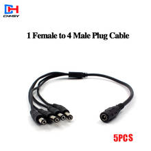 DC 1 to 4 Power Splitter Cable For CCTV Camera 1 Female to 4 Male video cctv accessories 2024 - buy cheap