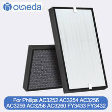 Substituição filtro de ar philips fy3433 fy3432 hepa filtro e filtro de carbono para ac3252 ac3254 ac3256 ac3259 ac3258 ac3260 purificador 2024 - compre barato