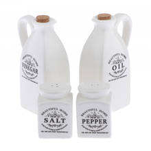 Kitchen Seasoning Storage Set Ceramic Vinegar/Oil Bottle Pepper/Salt Shaker 2024 - buy cheap