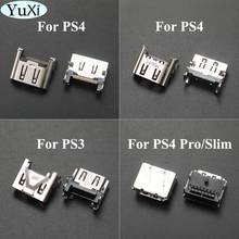YuXi For PS4 / PS4 Pro Slim HDMI-compatible Port Socket Connector for PS3 Slim 3000 4000 HDMI-compatible Socket Port 2024 - buy cheap