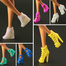 2021 Высококачественная оригинальная обувь, модная желтая Хрустальная обувь для куклы Барби, доступен 15 стиль 2024 - купить недорого